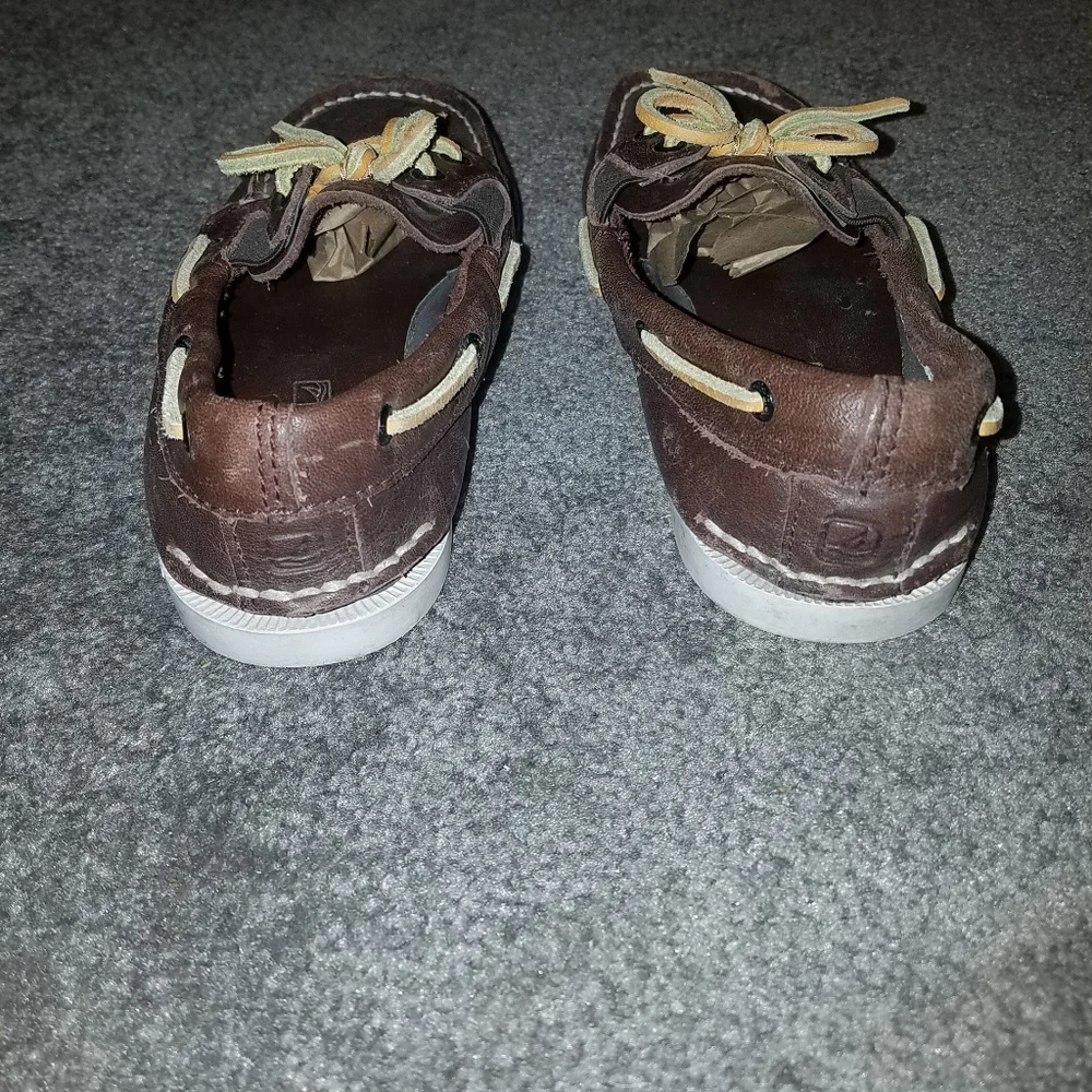 Sperry Boys Top Sider Shoes 1M. - Picture 6 of 8